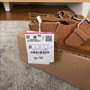 NWT Zara Kids Brown Sandals